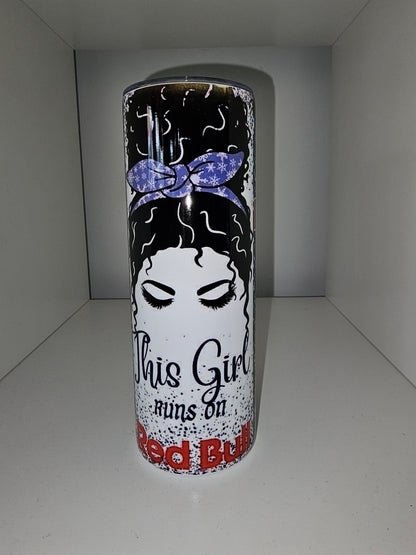 Tumbler RedBull - This girl runs on RedBull