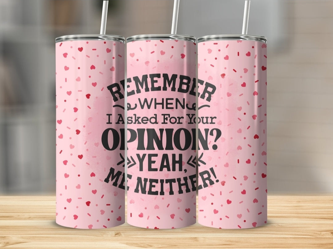 Tumbler Asking for Opinion?